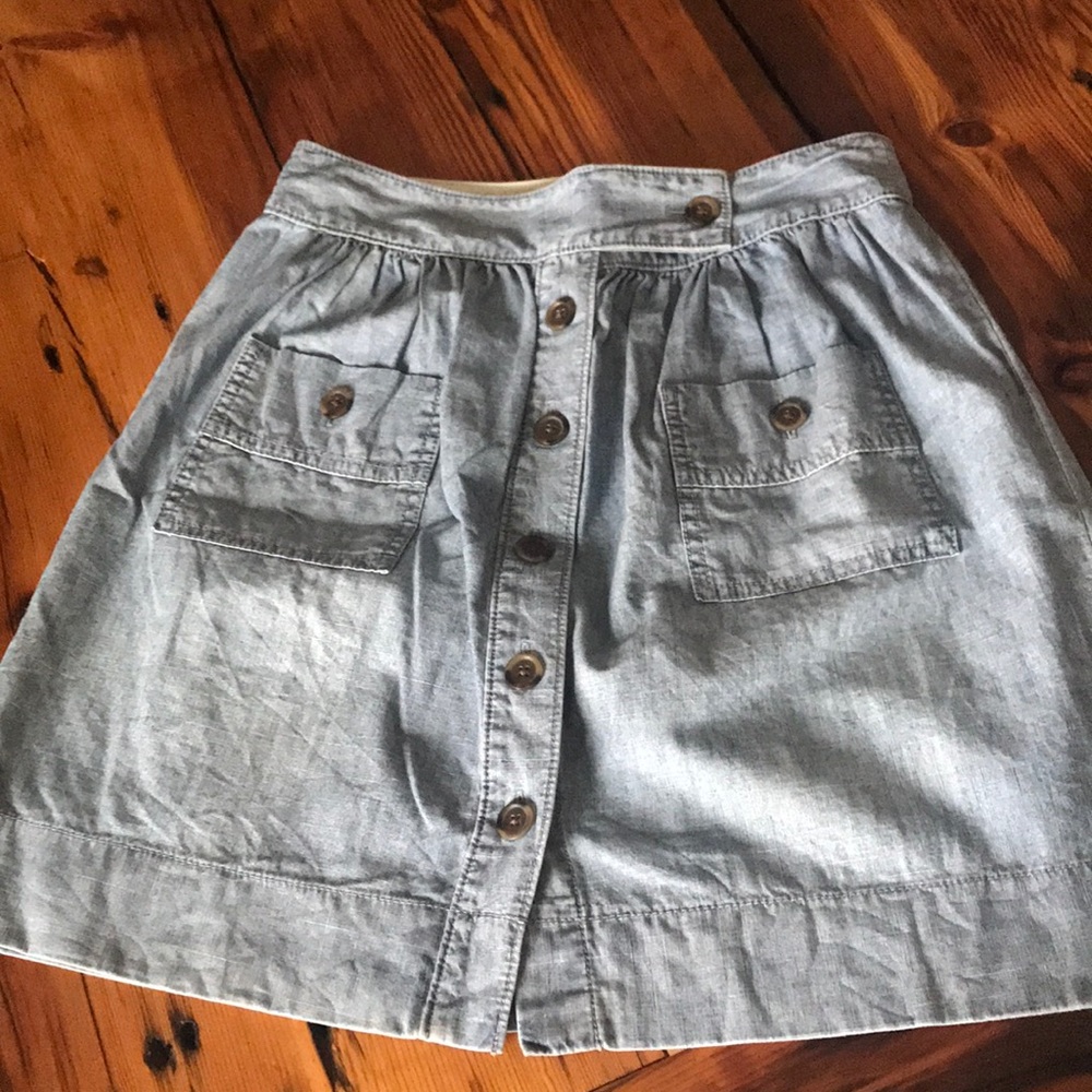 JCrew chambray skirt
